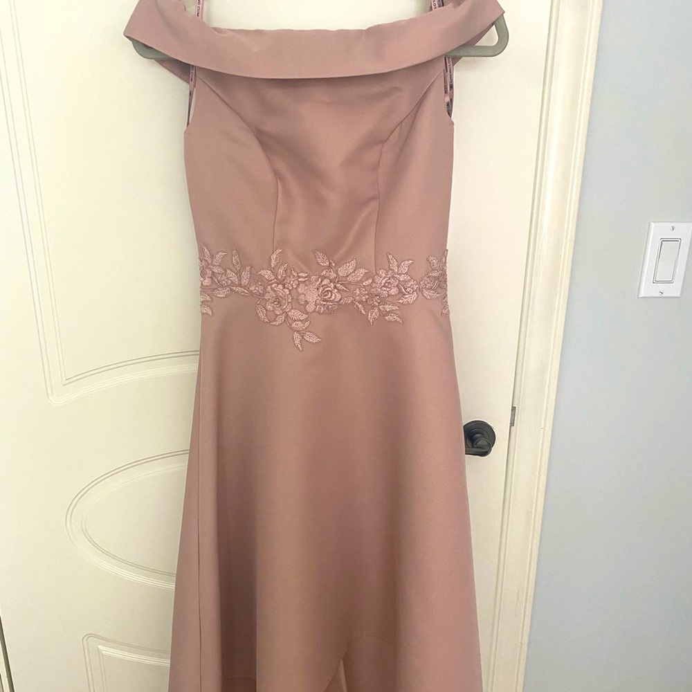 High low pink dress